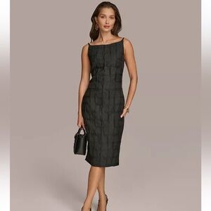 NWT-Donna Karan New York Women's Jacquard Sheath Dress
